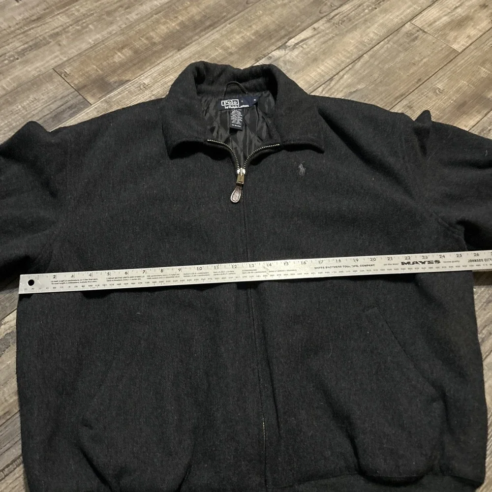 Polo Ralph Lauren Mens Chore Wool Jacket XL Charcoal Coat Extra Large Quilted